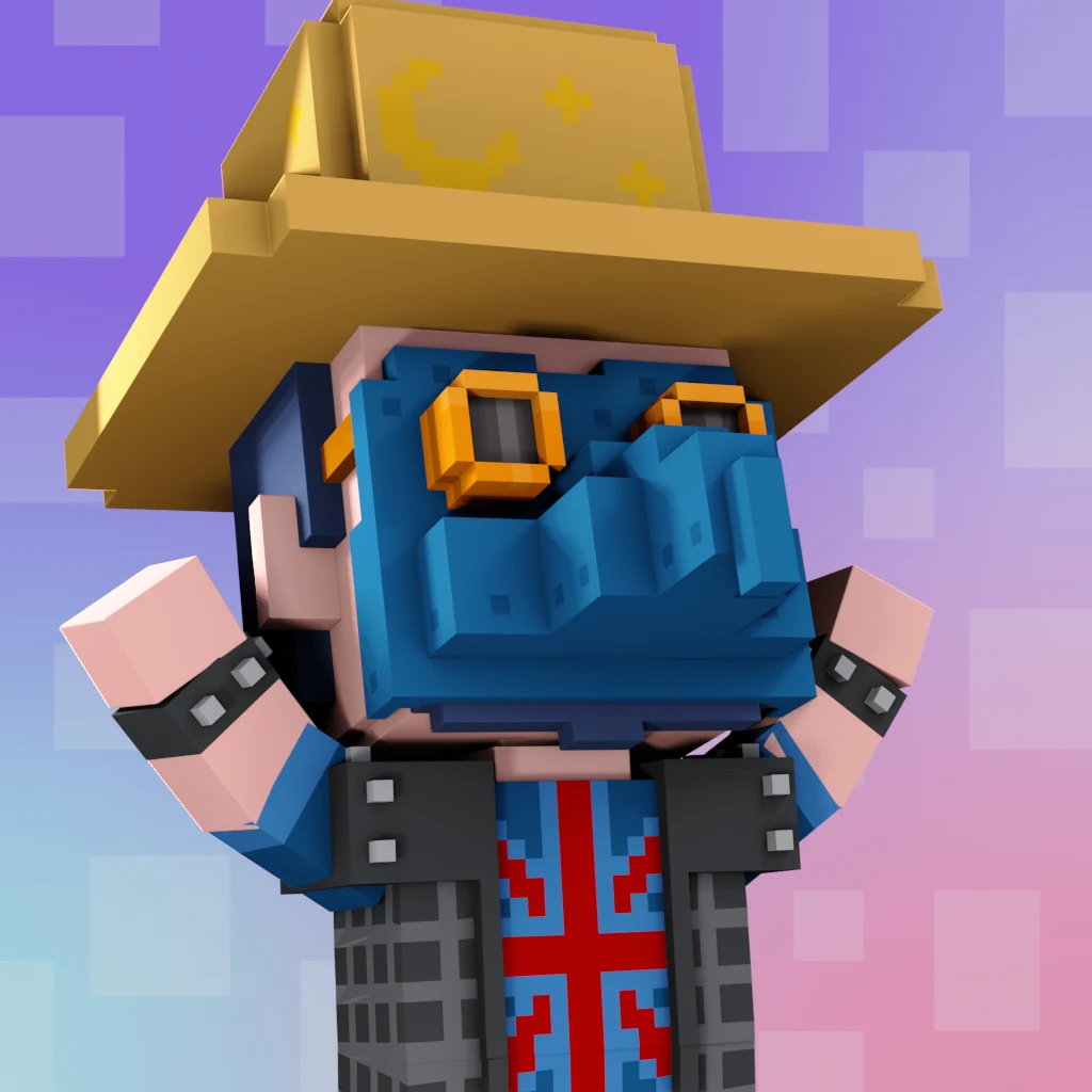 Pirate #5864 voxel render