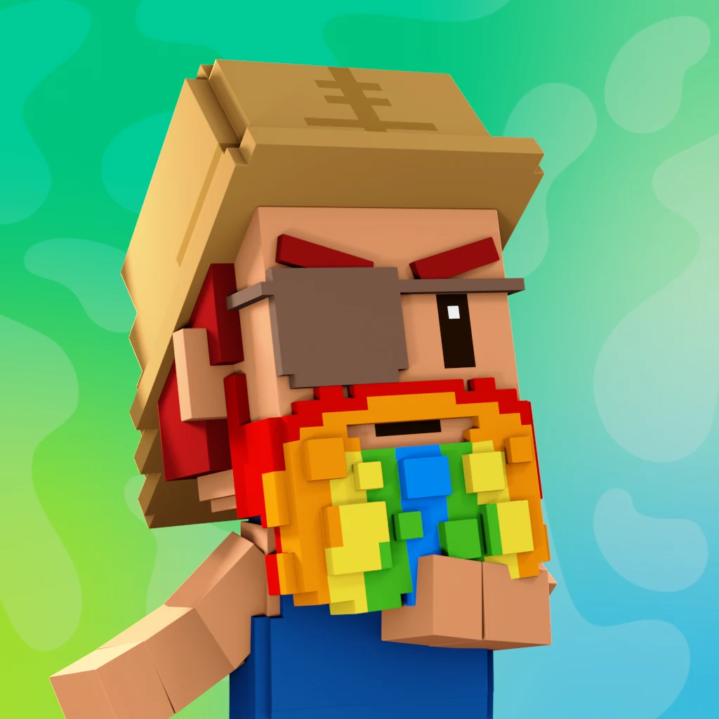 Pirate #5876 voxel render