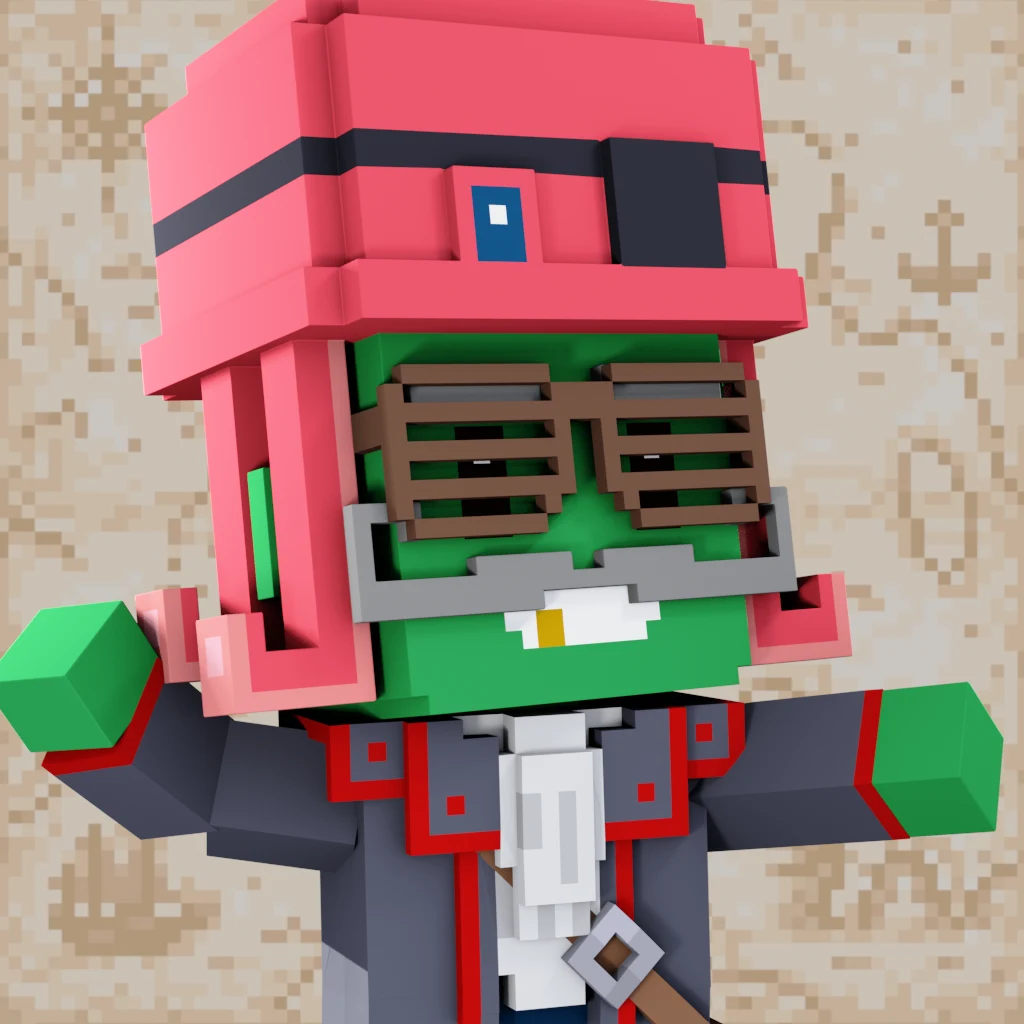 Pirate #5880 voxel render