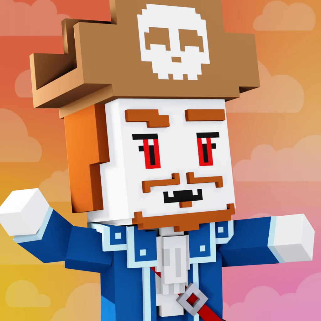 Pirate #5883 voxel render