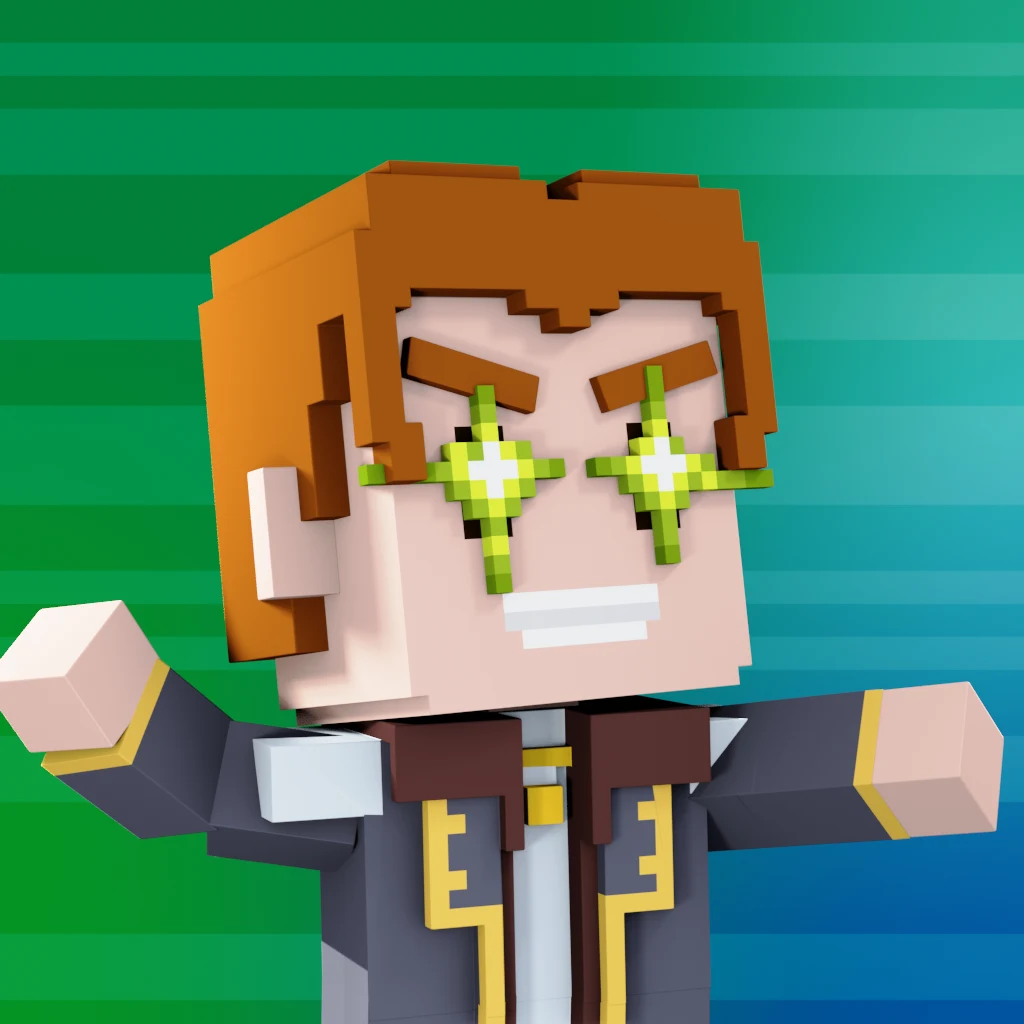 Pirate #5885 voxel render