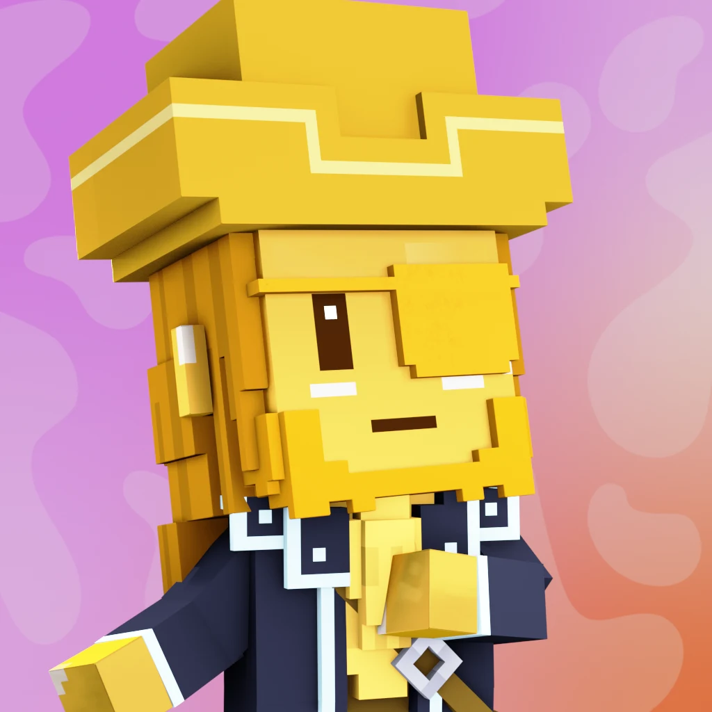 Pirate #5892 voxel render