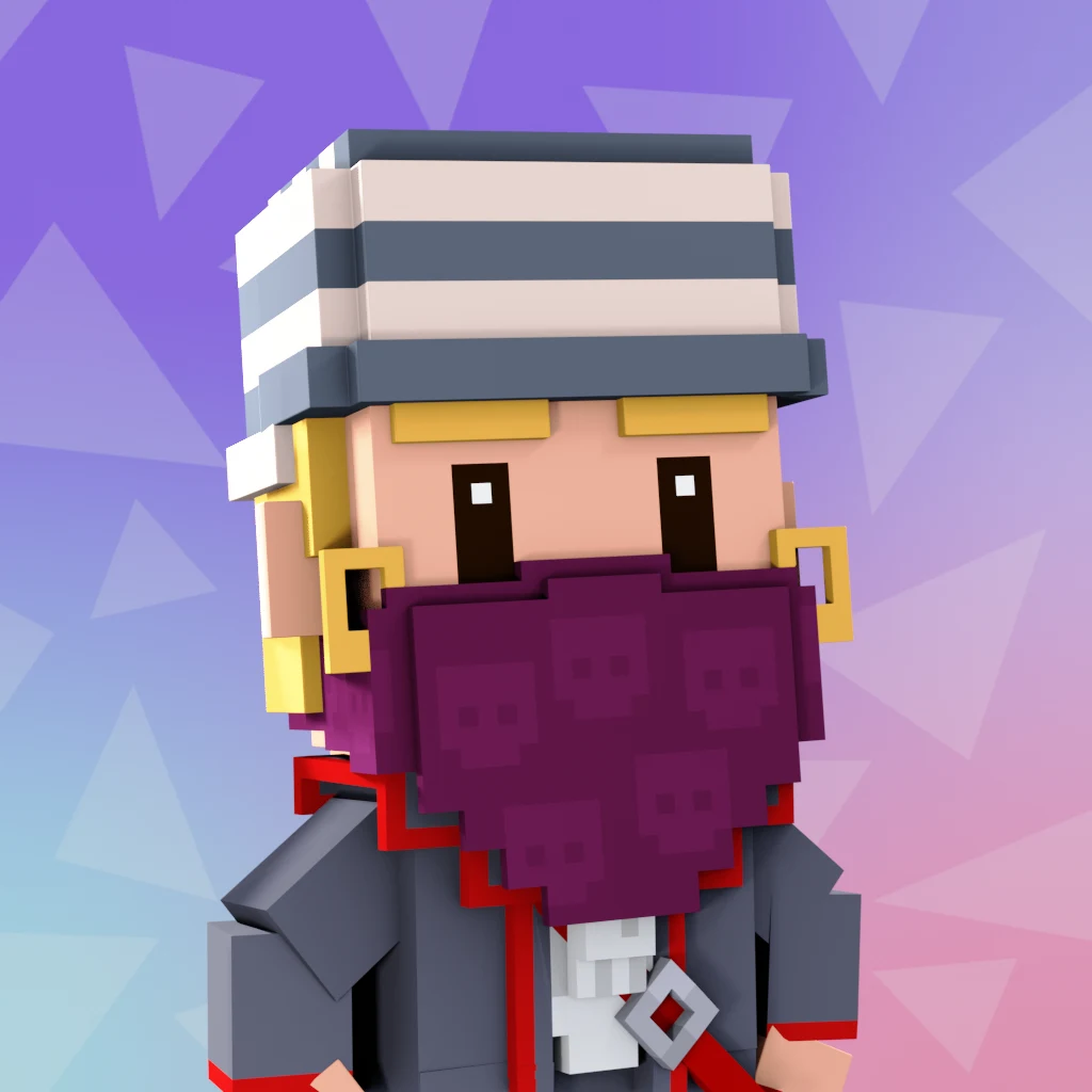 Pirate #5893 voxel render