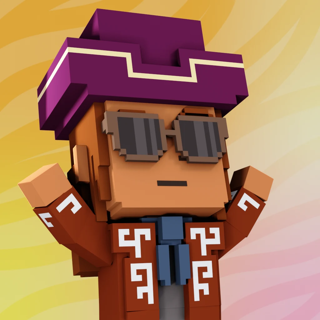 Pirate #5895 voxel render