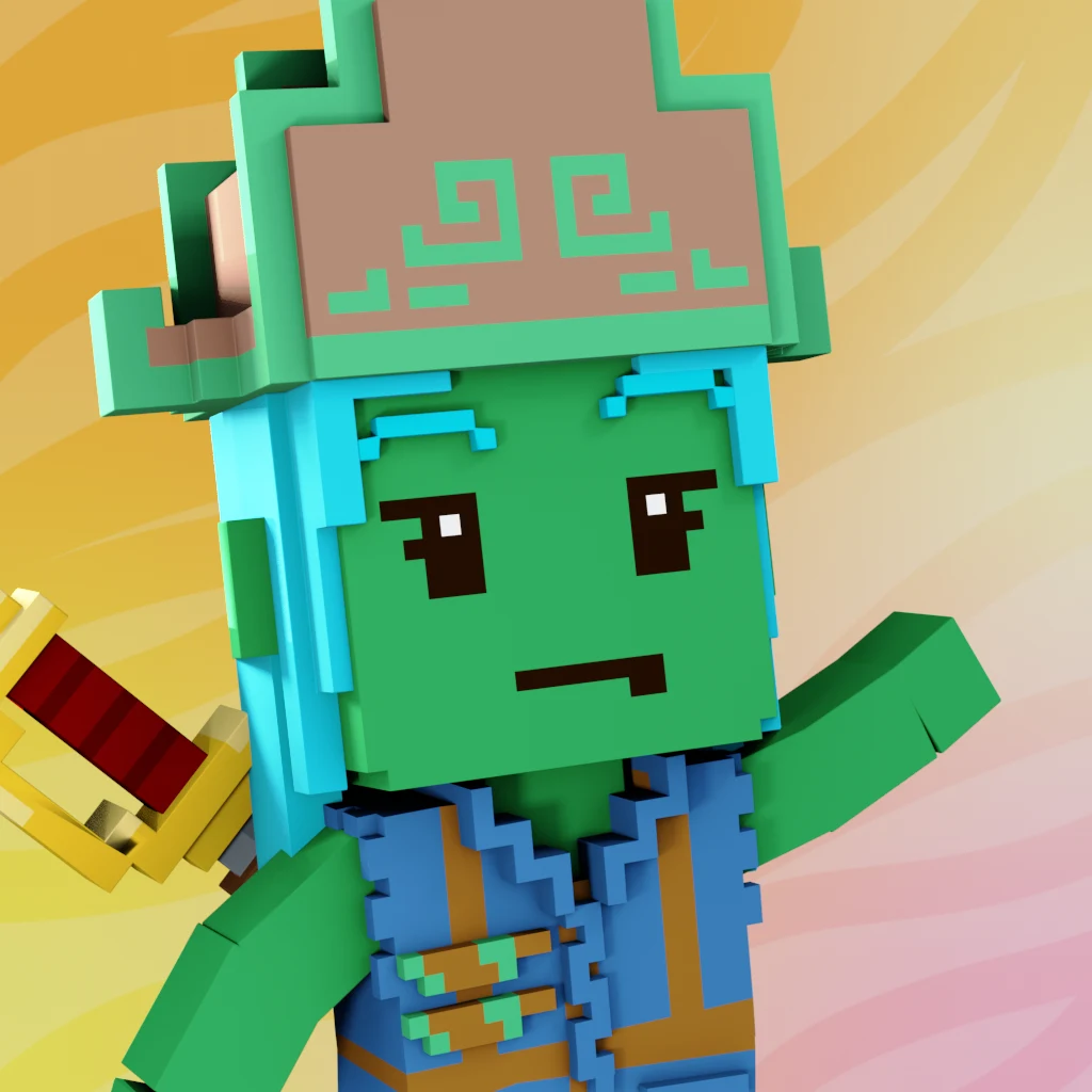 Pirate #5898 voxel render