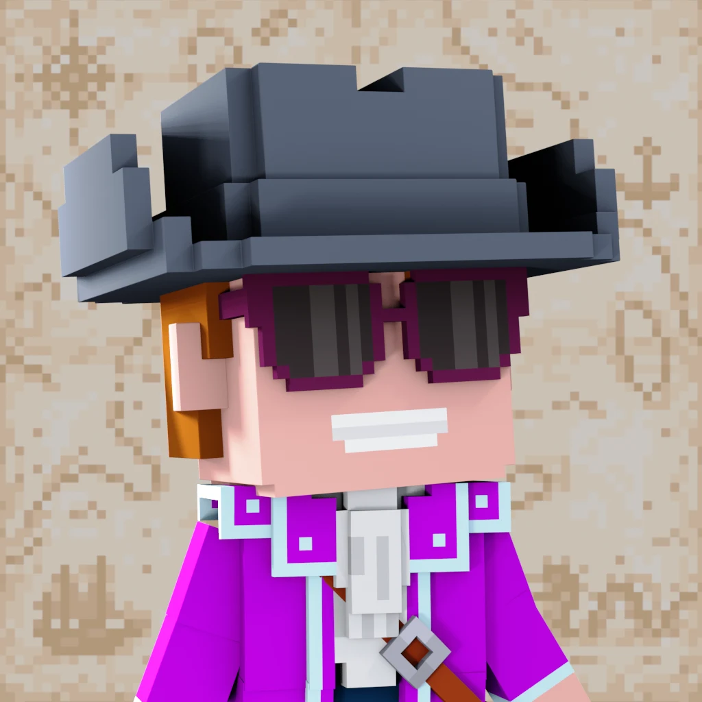 Pirate #5907 voxel render