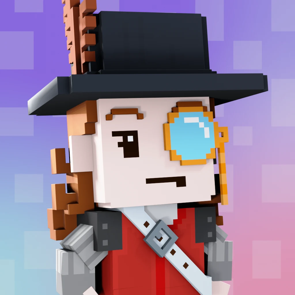 Pirate #5911 voxel render