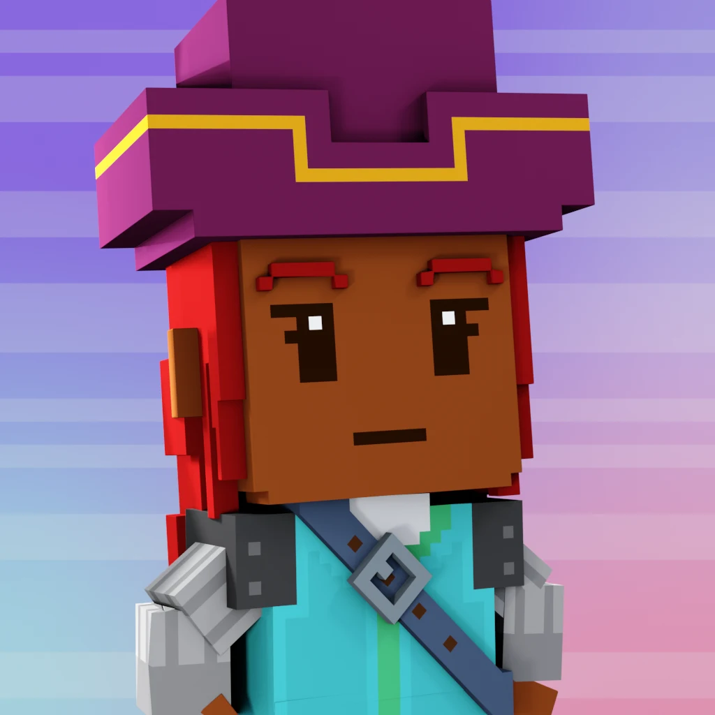 Pirate #5921 voxel render