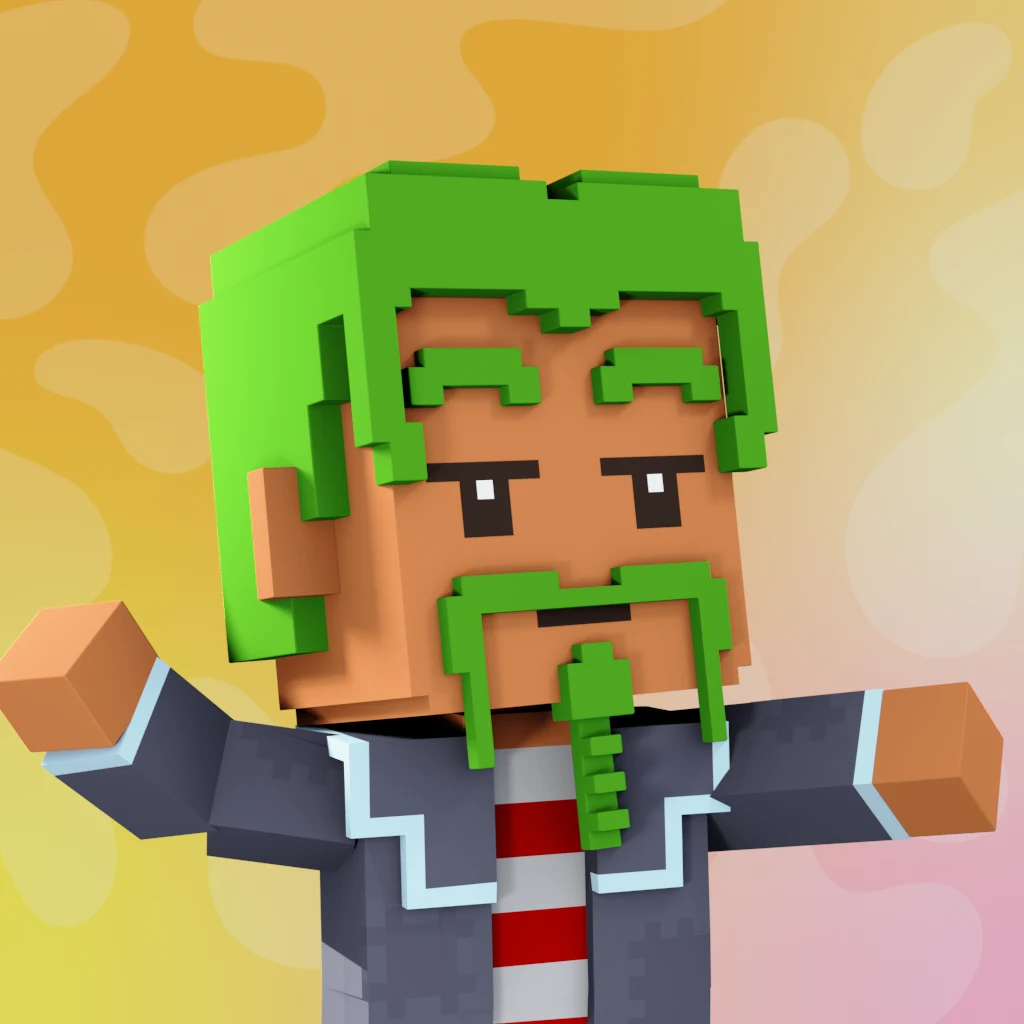 Pirate #5924 voxel render