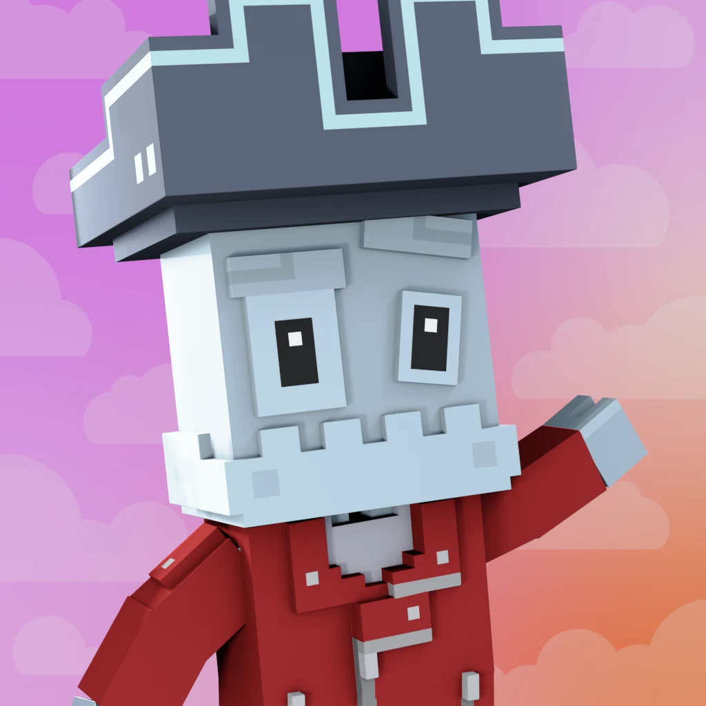 Pirate #594 voxel render