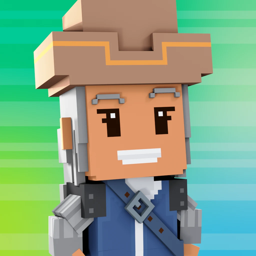 Pirate #5951 voxel render