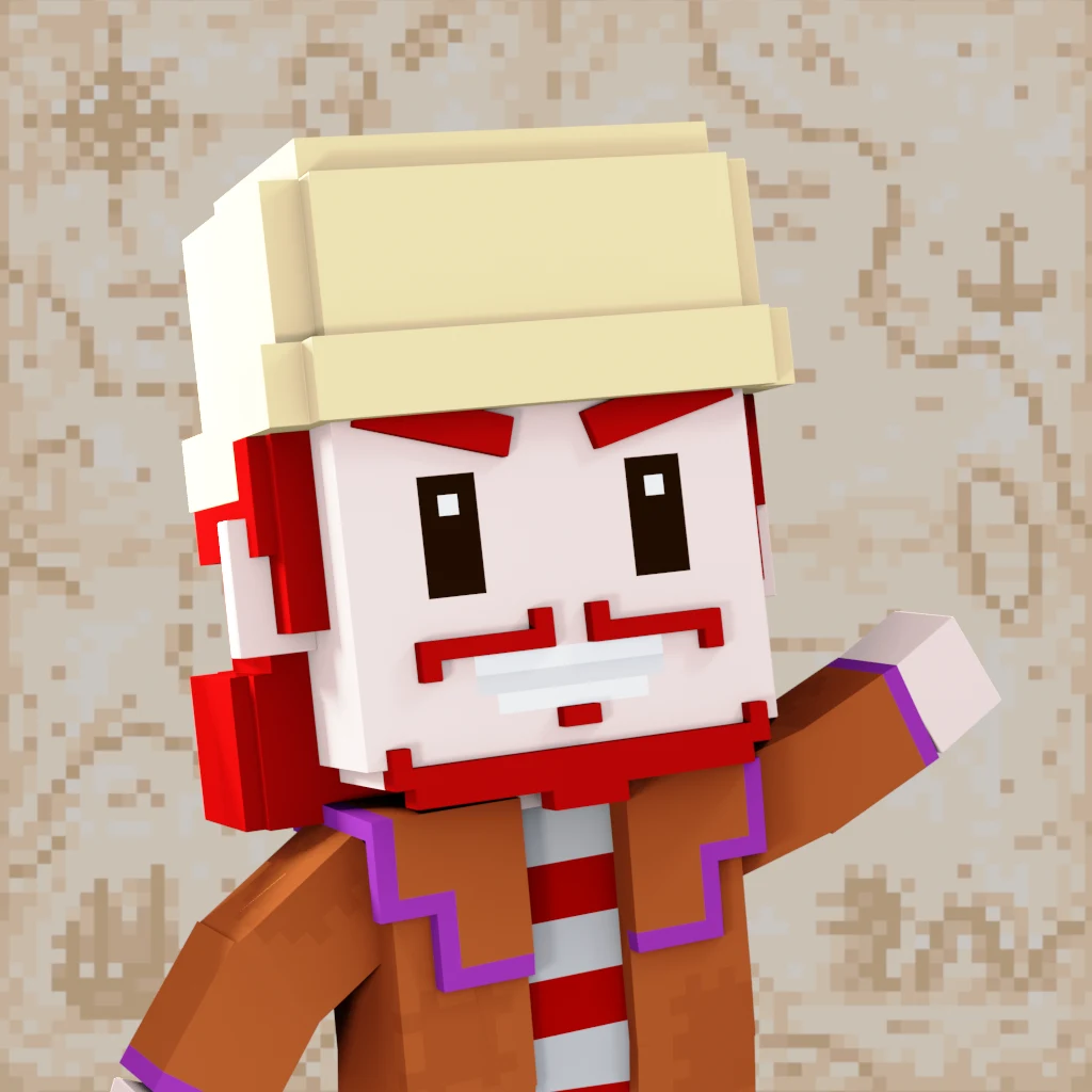 Pirate #5961 voxel render