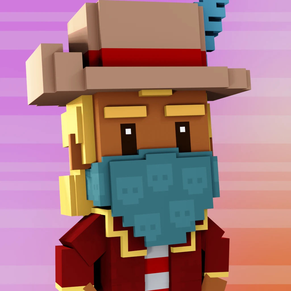 Pirate #5966 voxel render