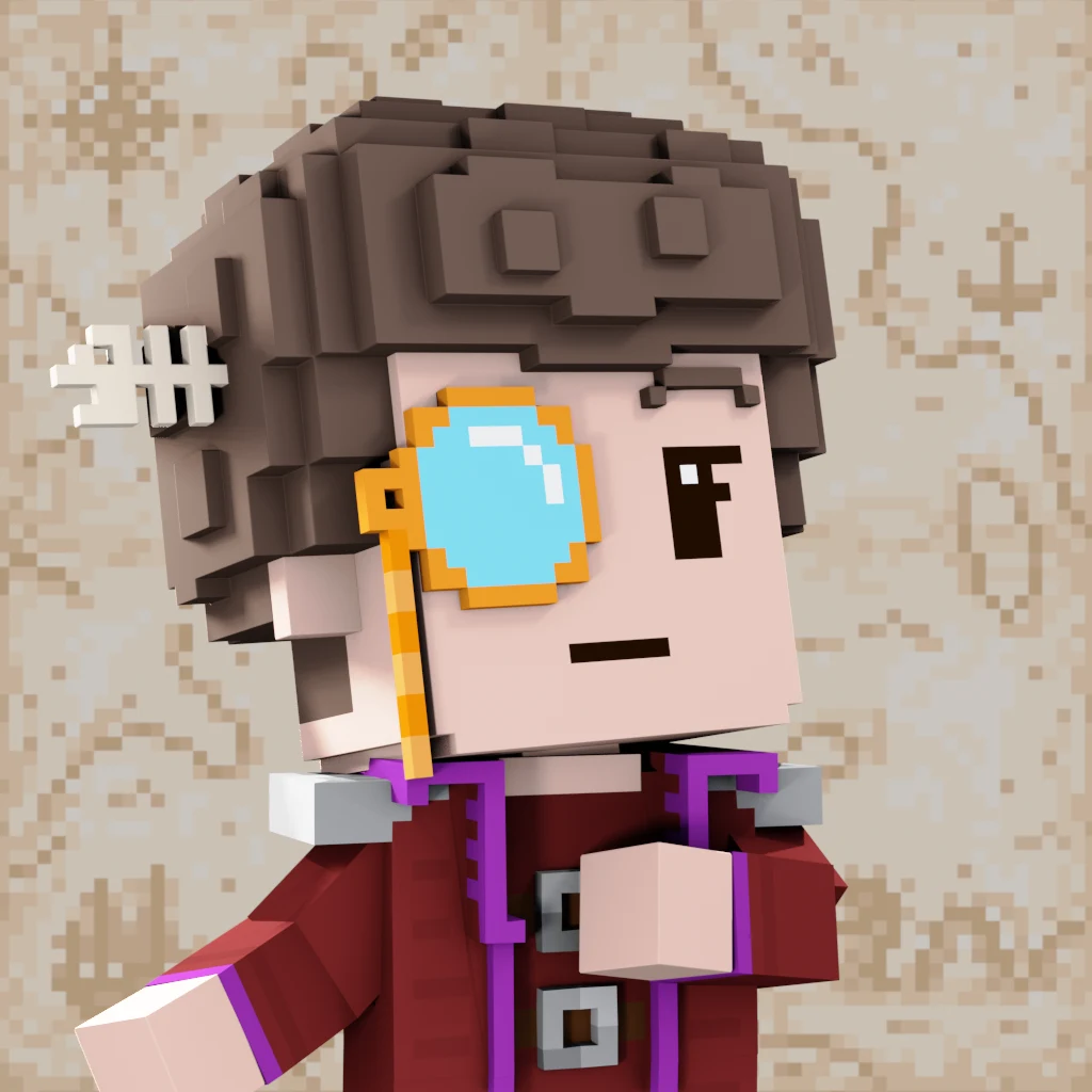 Pirate #5971 voxel render