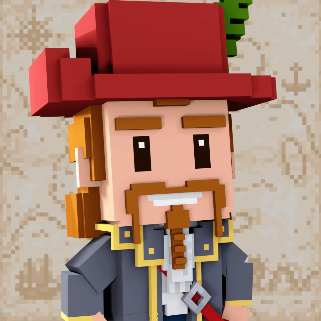 Pirate #5977 voxel render