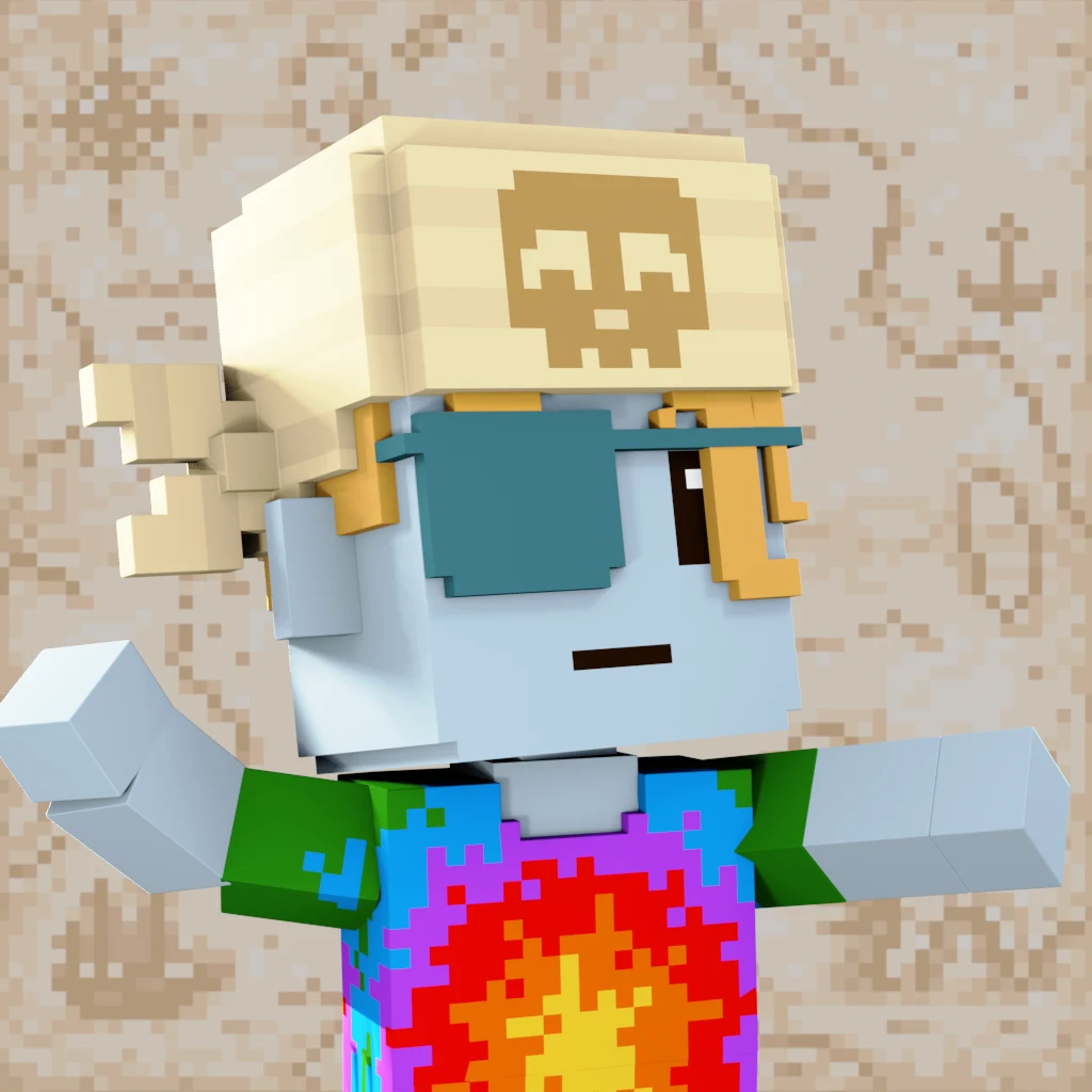 Pirate #5978 voxel render