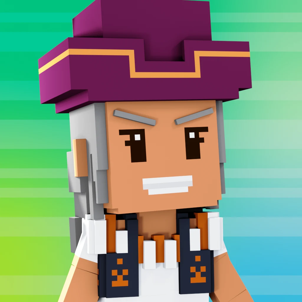 Pirate #5981 voxel render