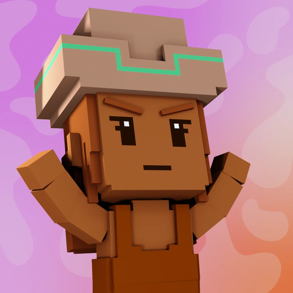 Pirate #5988 voxel render