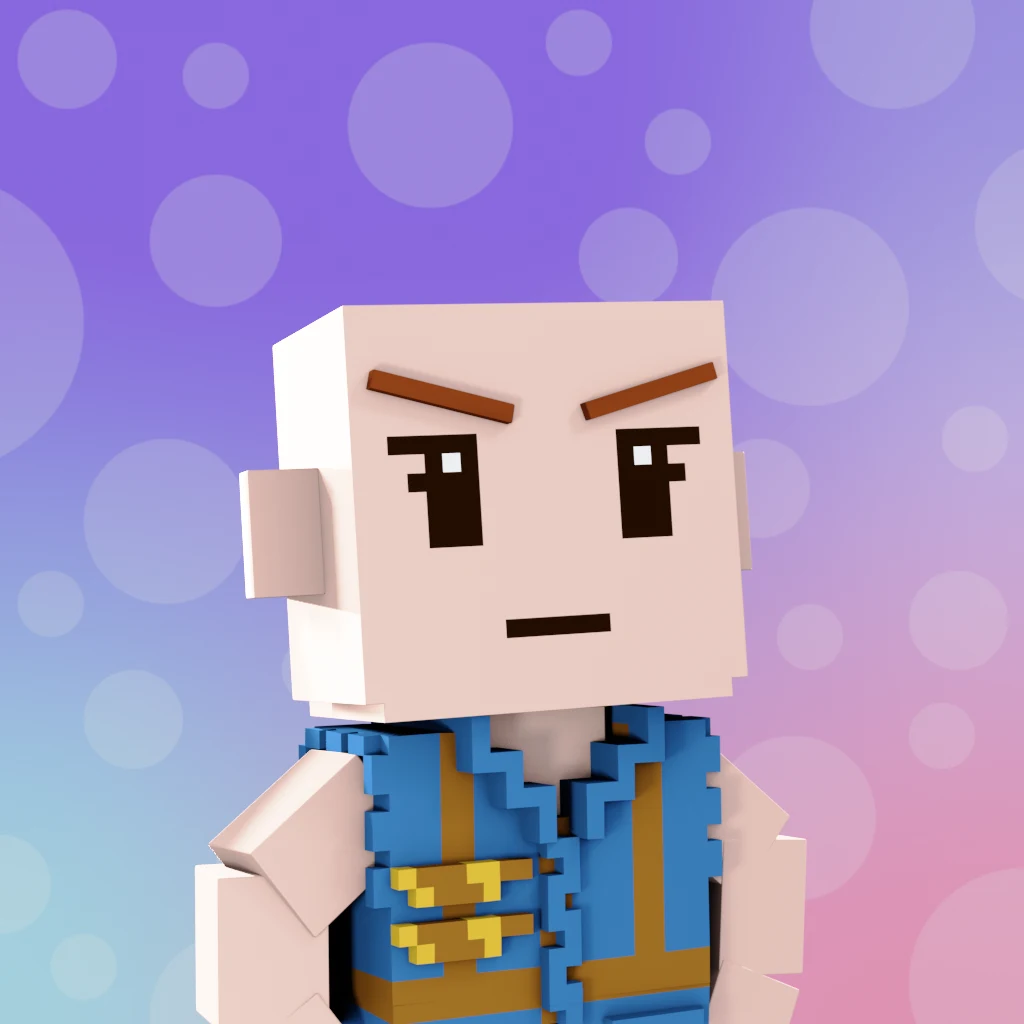 Pirate #5989 voxel render