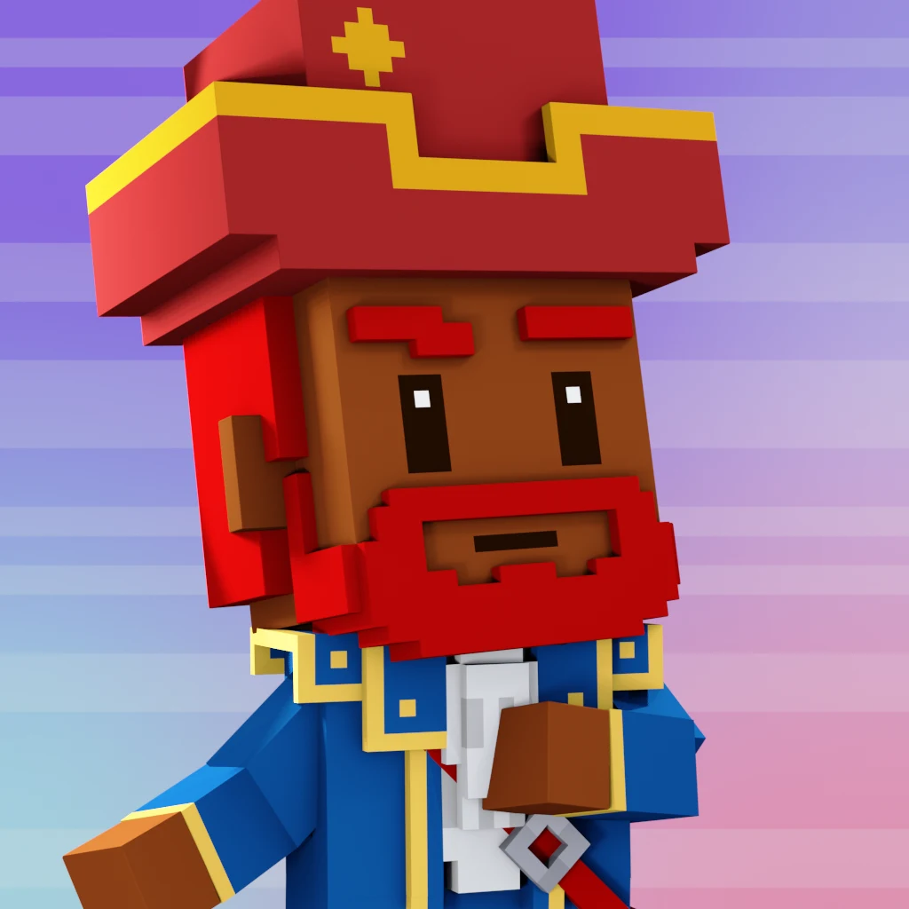 Pirate #5990 voxel render