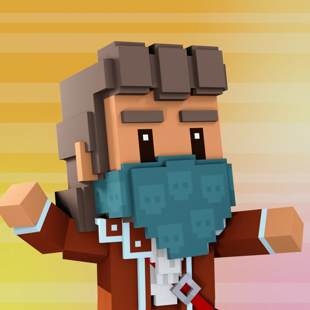 Pirate #5997 voxel render