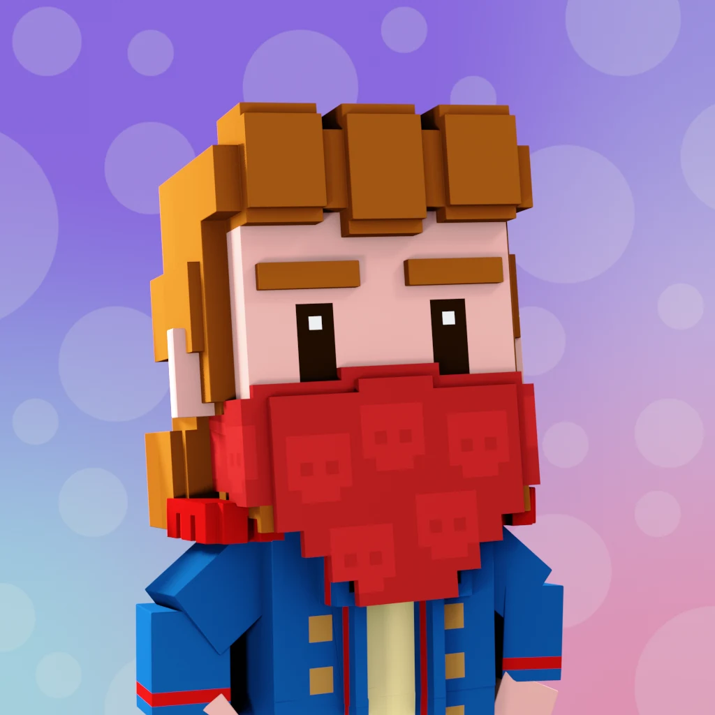 Pirate #6001 voxel render