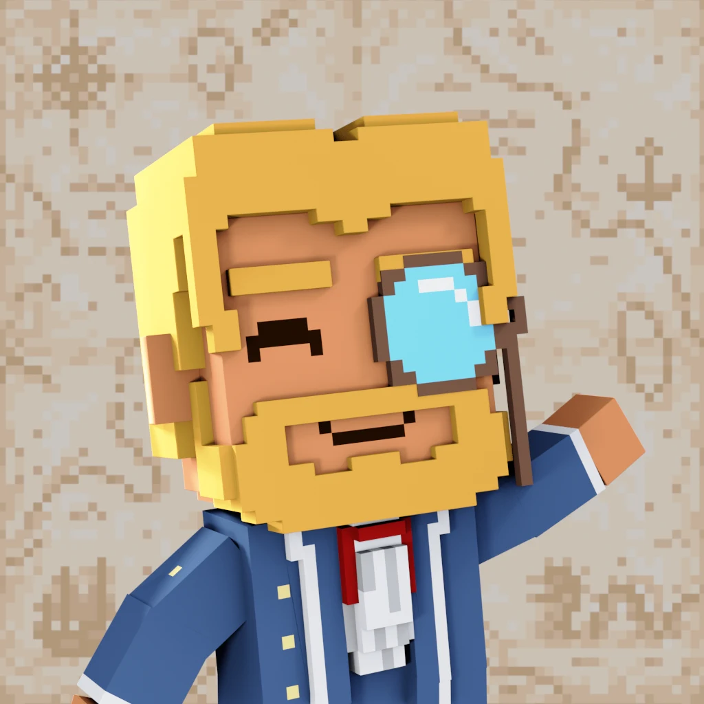 Pirate #6002 voxel render