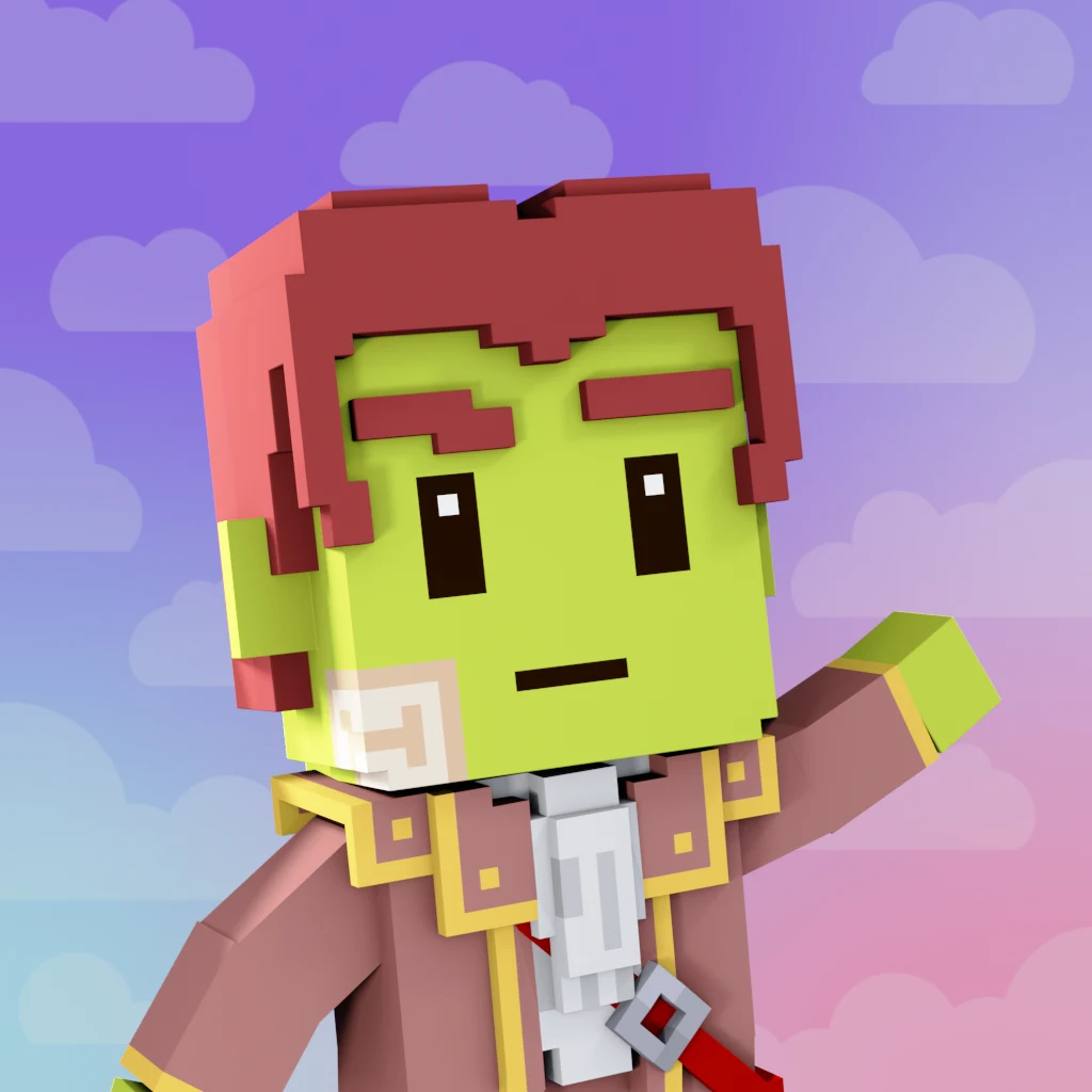 Pirate #6005 voxel render