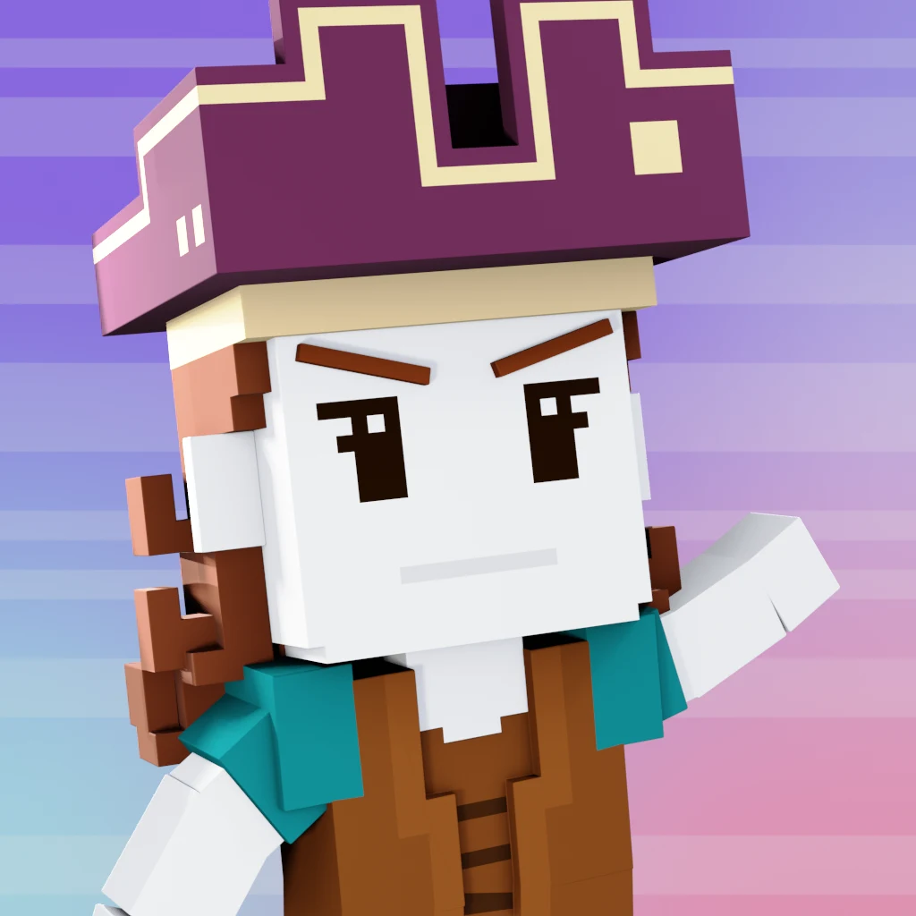 Pirate #6006 voxel render