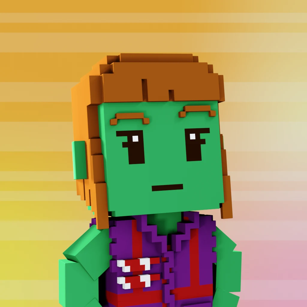 Pirate #6007 voxel render
