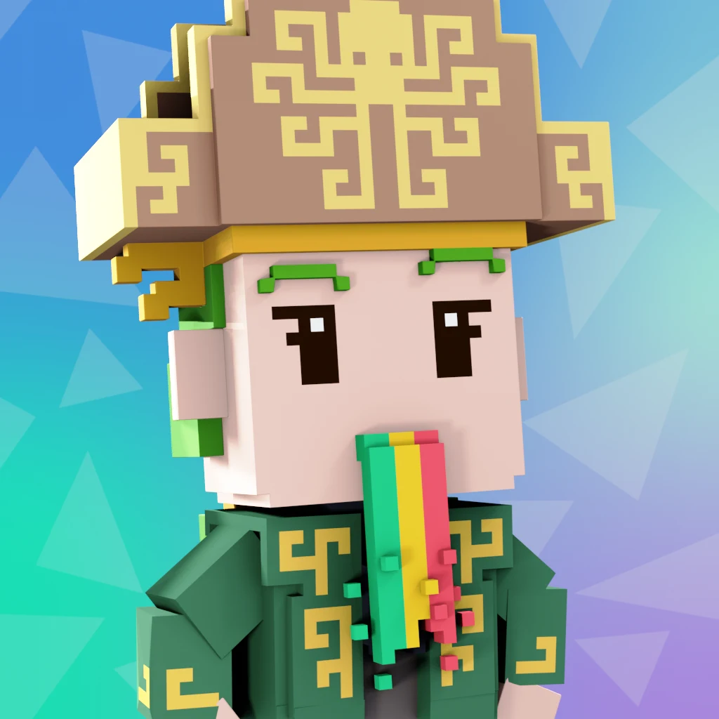 Pirate #6009 voxel render