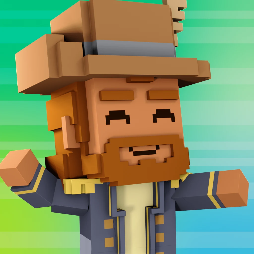 Pirate #6014 voxel render