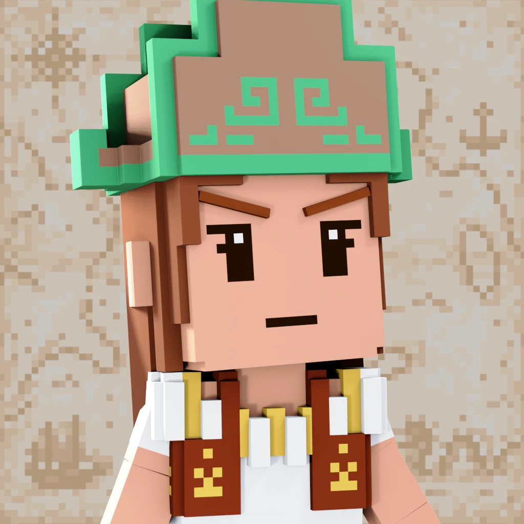 Pirate #6035 voxel render