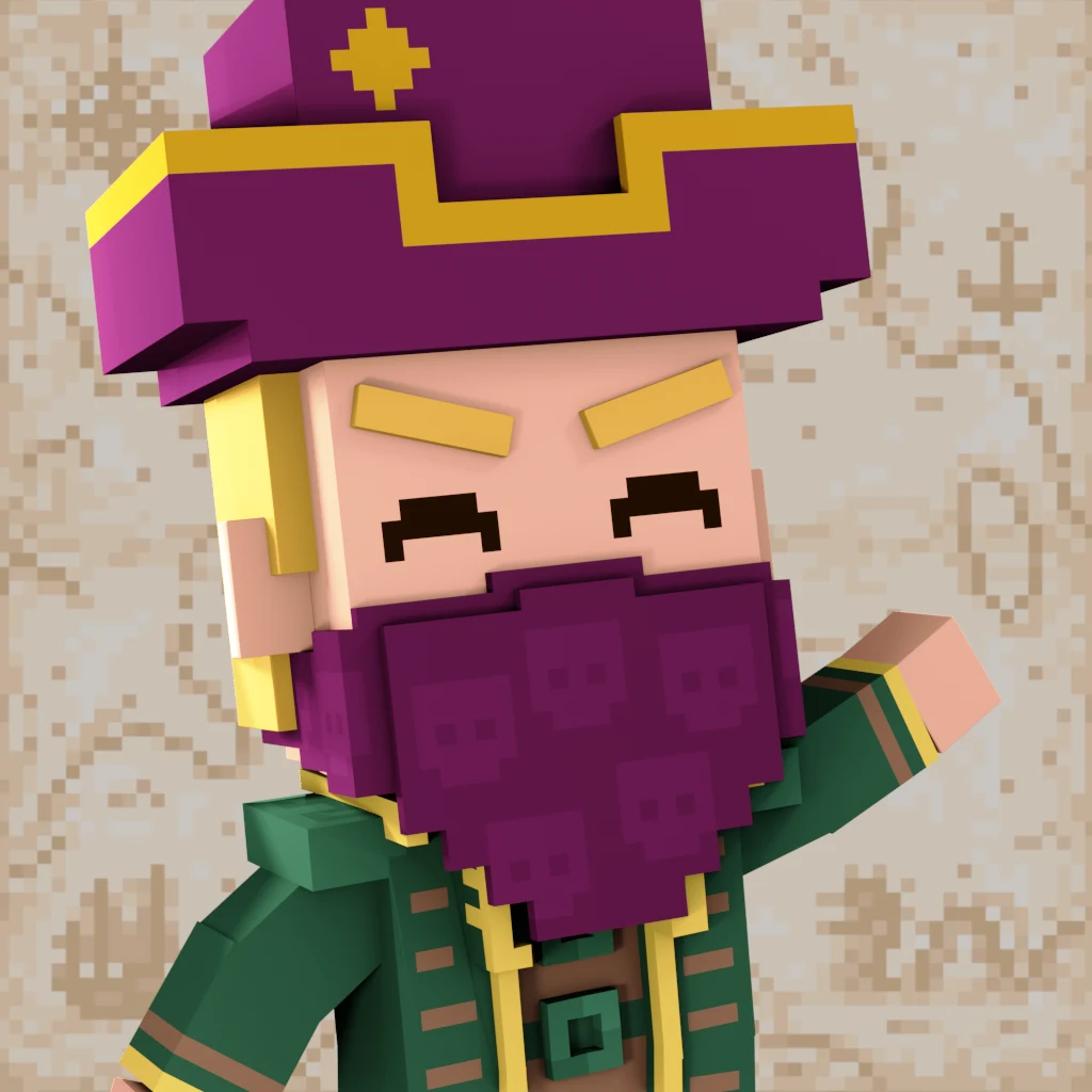 Pirate #6040 voxel render