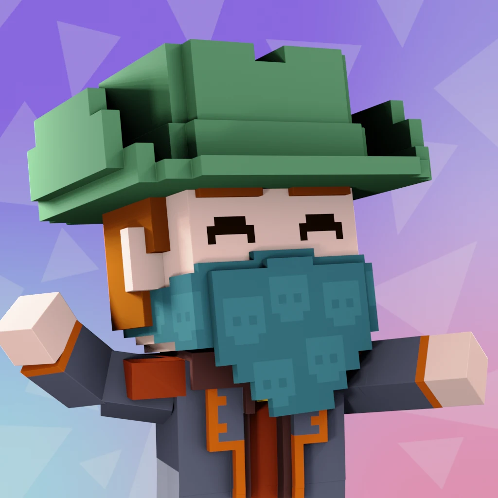 Pirate #6042 voxel render