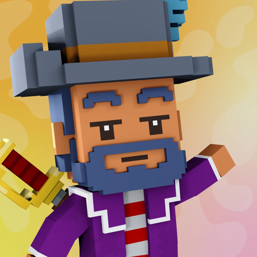 Pirate #605 voxel render