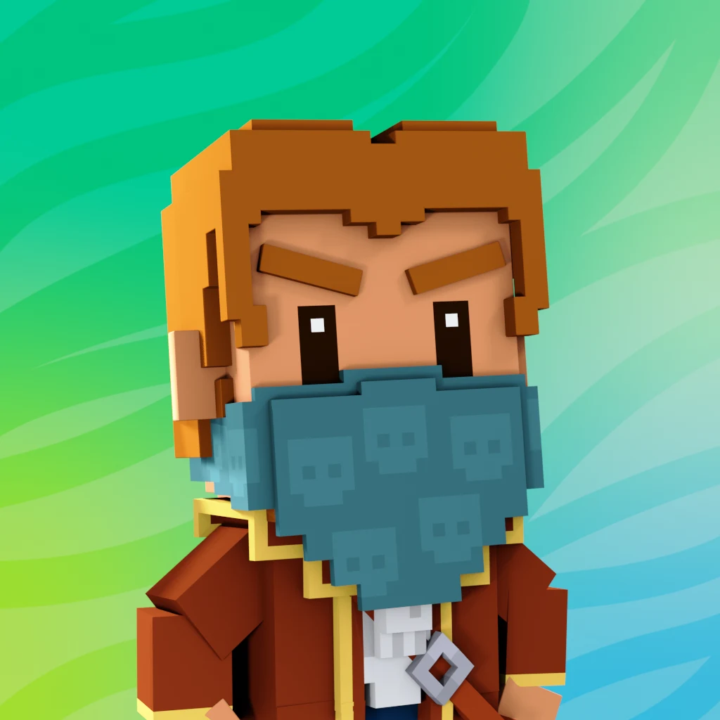 Pirate #6054 voxel render