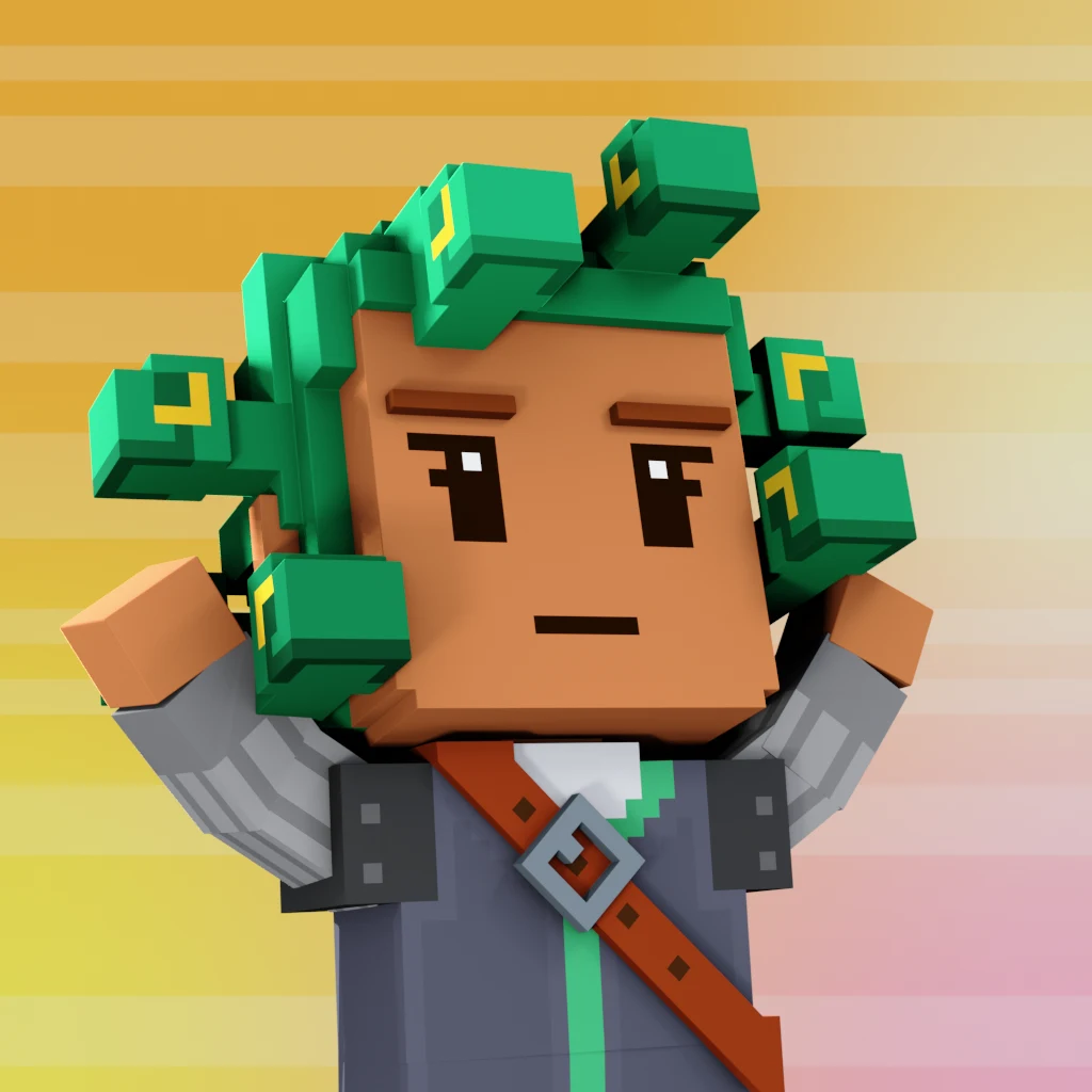 Pirate #606 voxel render