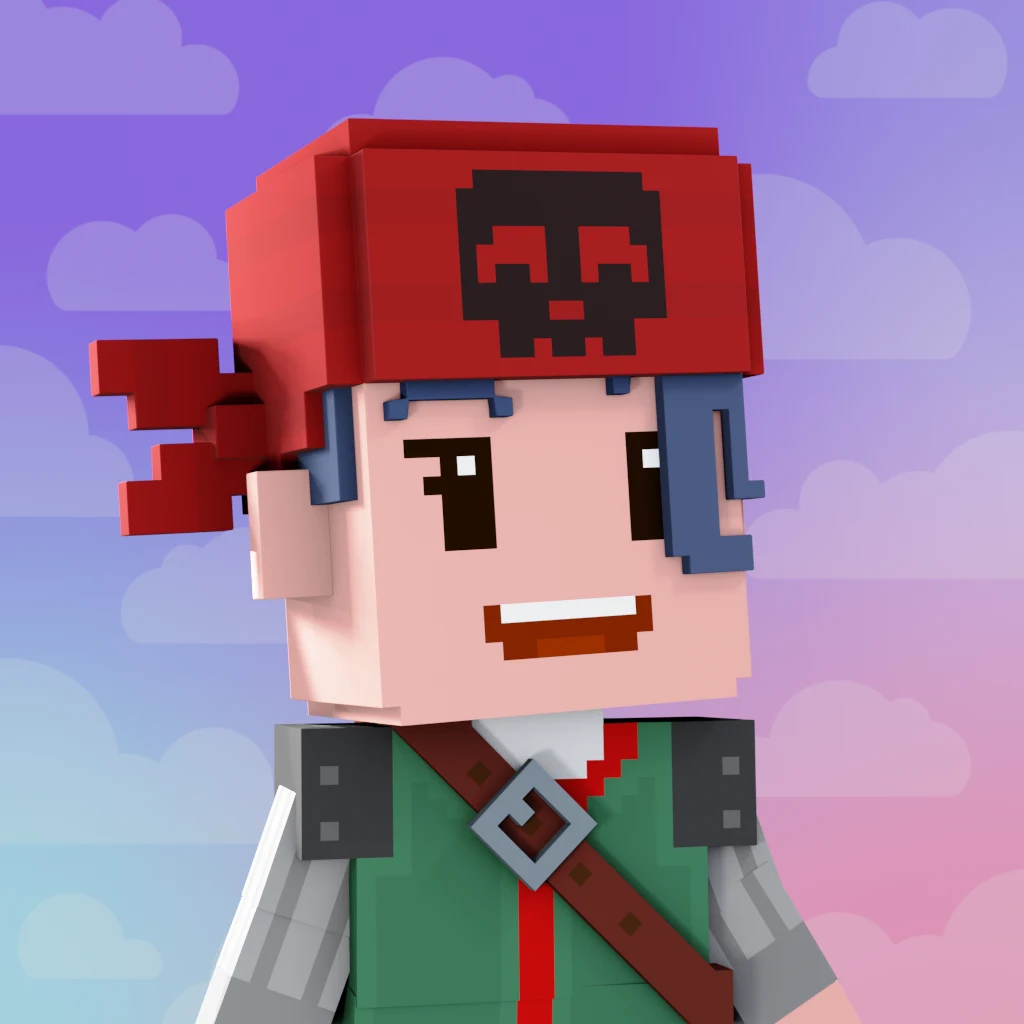 Pirate #6063 voxel render