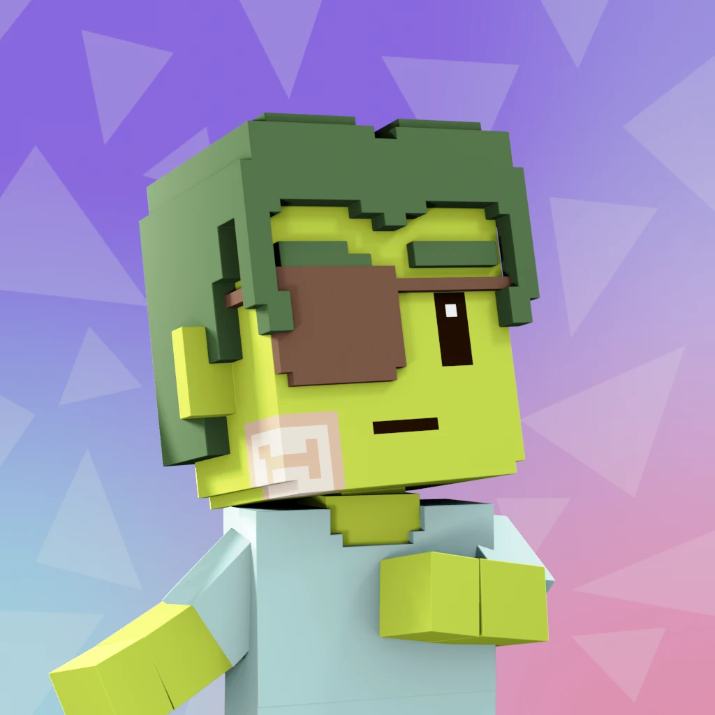 Pirate #6066 voxel render