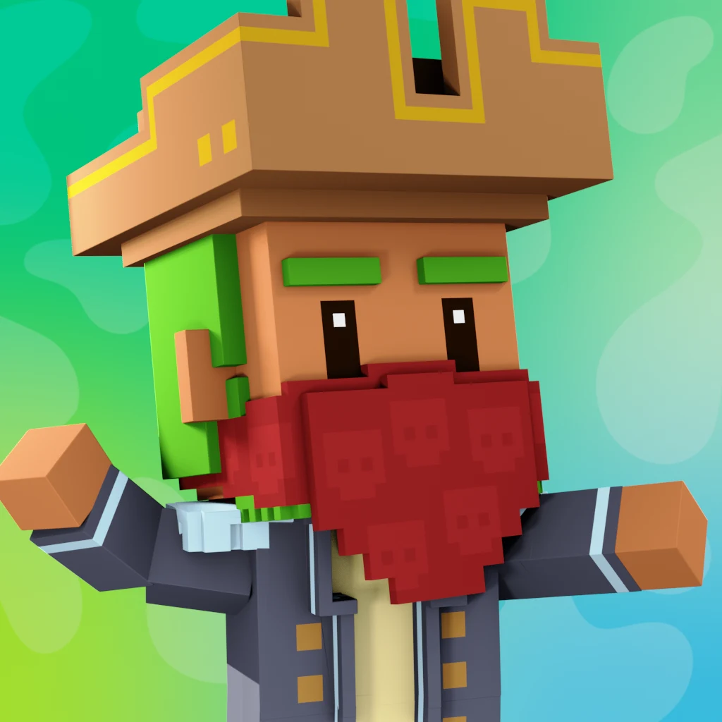 Pirate #607 voxel render