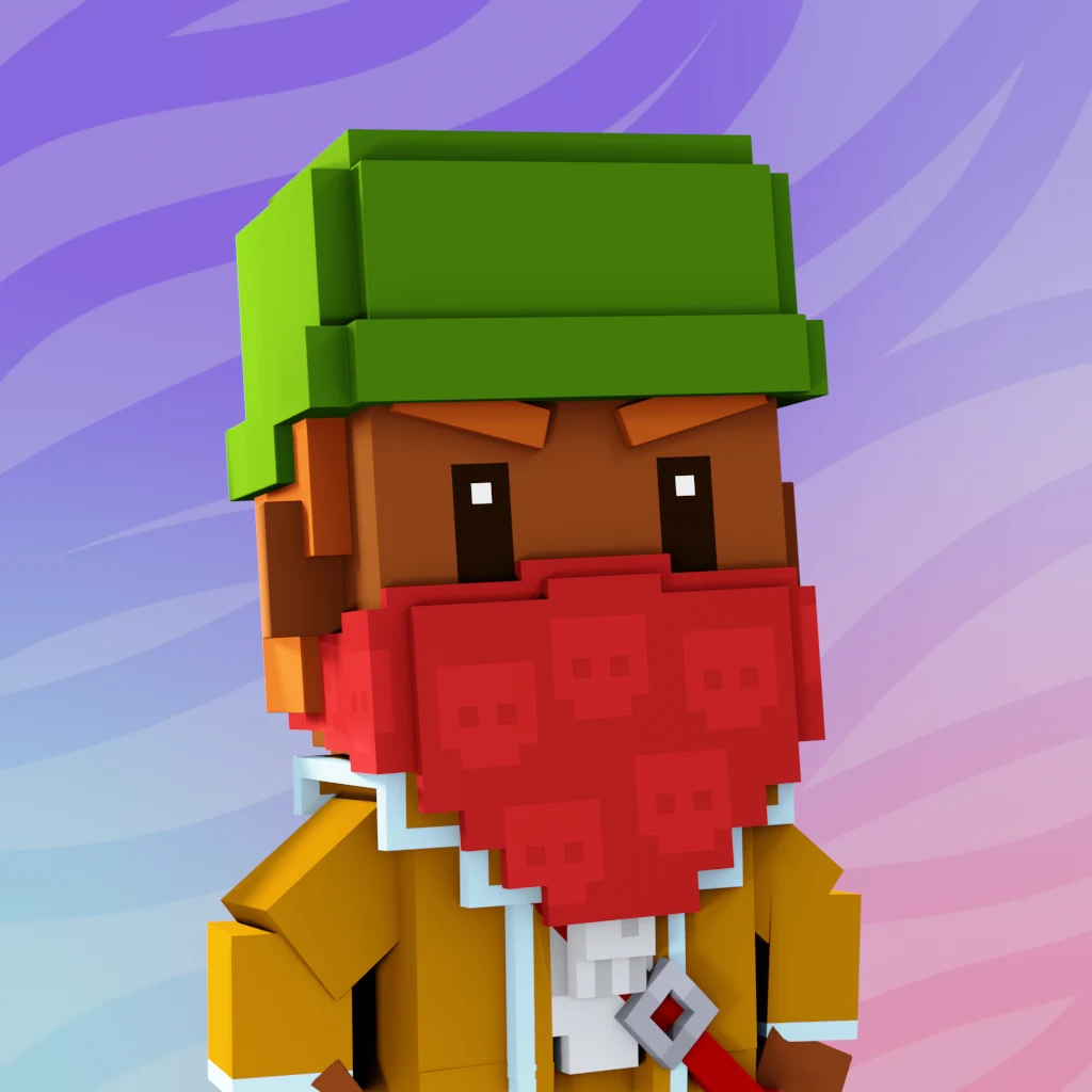 Pirate #6072 voxel render