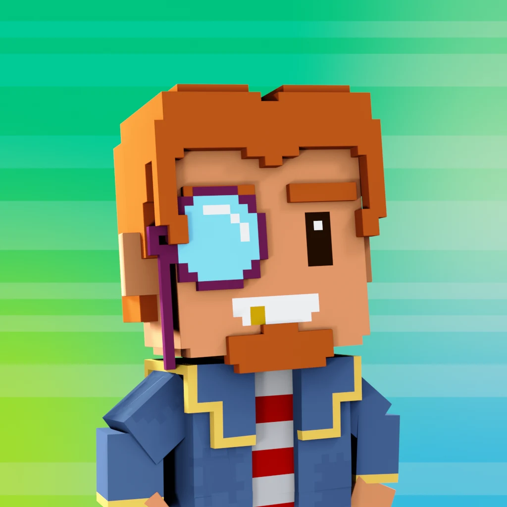 Pirate #608 voxel render