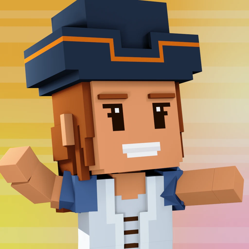 Pirate #6083 voxel render