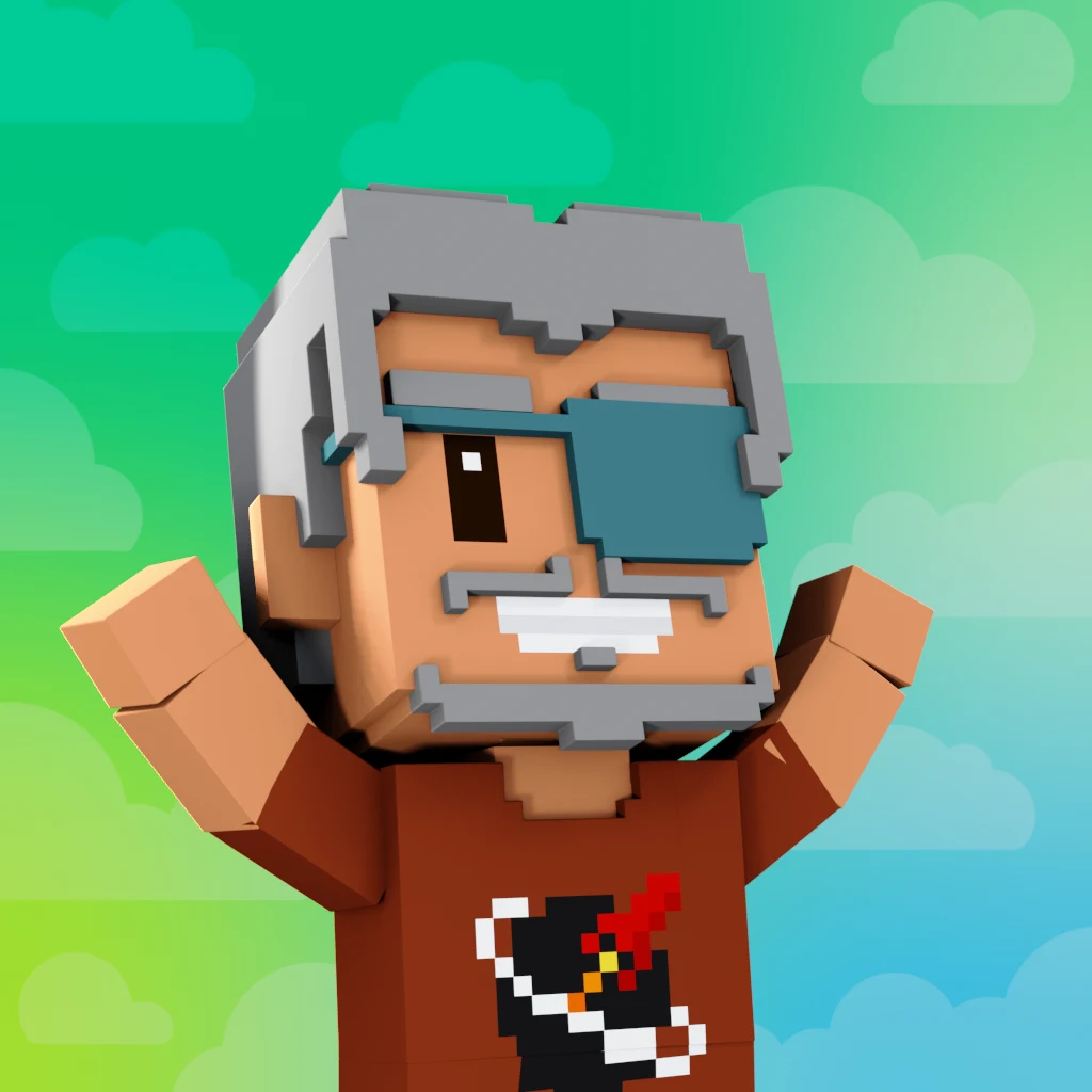 Pirate #6086 voxel render