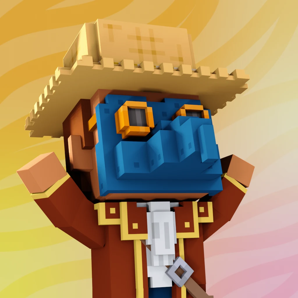 Pirate #6091 voxel render