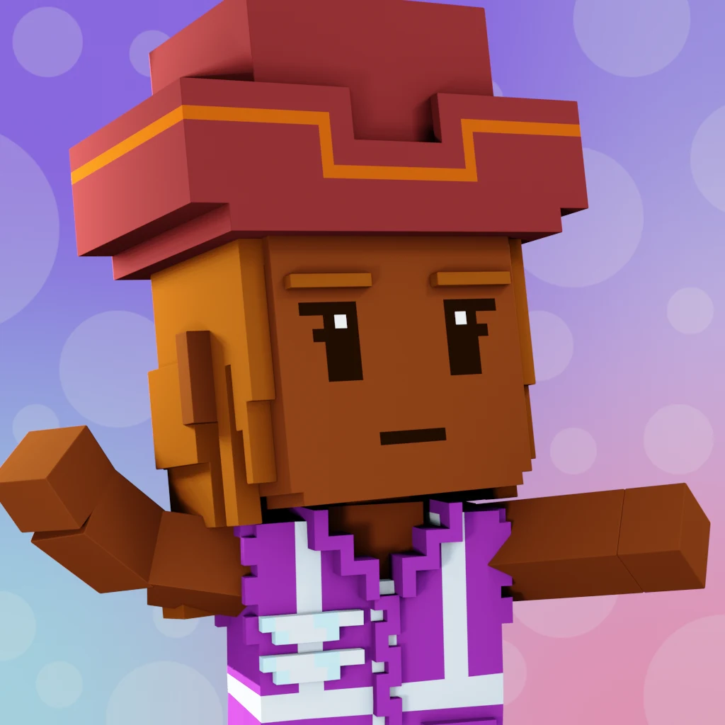 Pirate #6104 voxel render