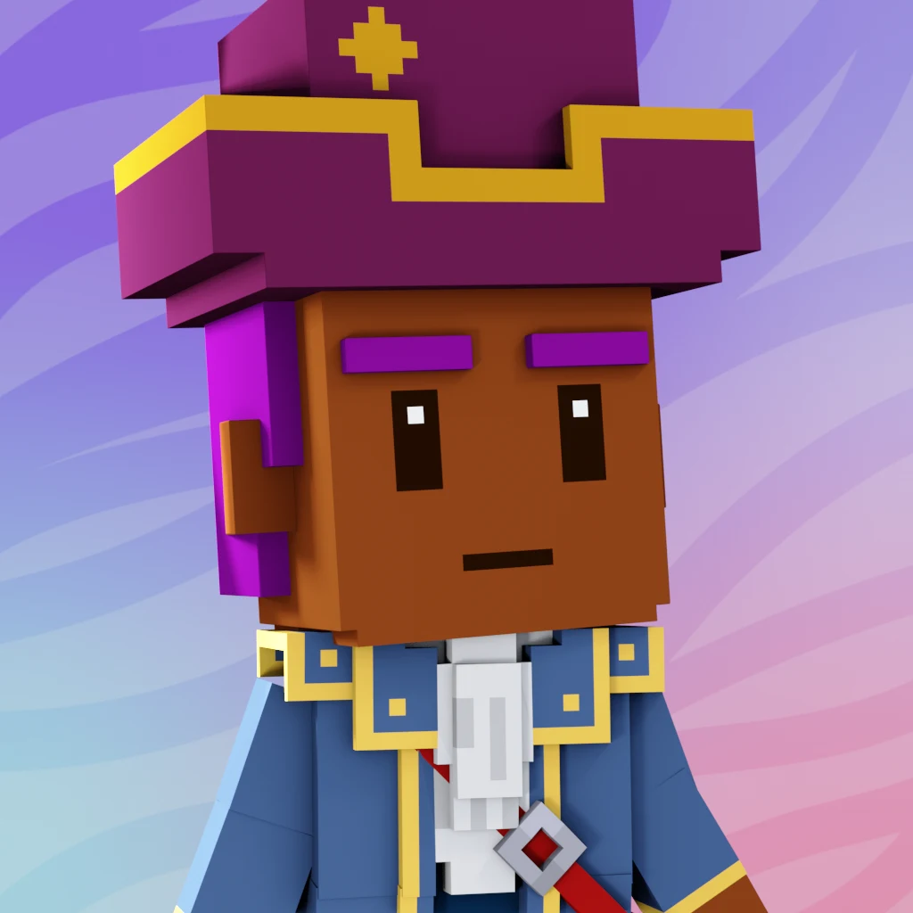 Pirate #6108 voxel render