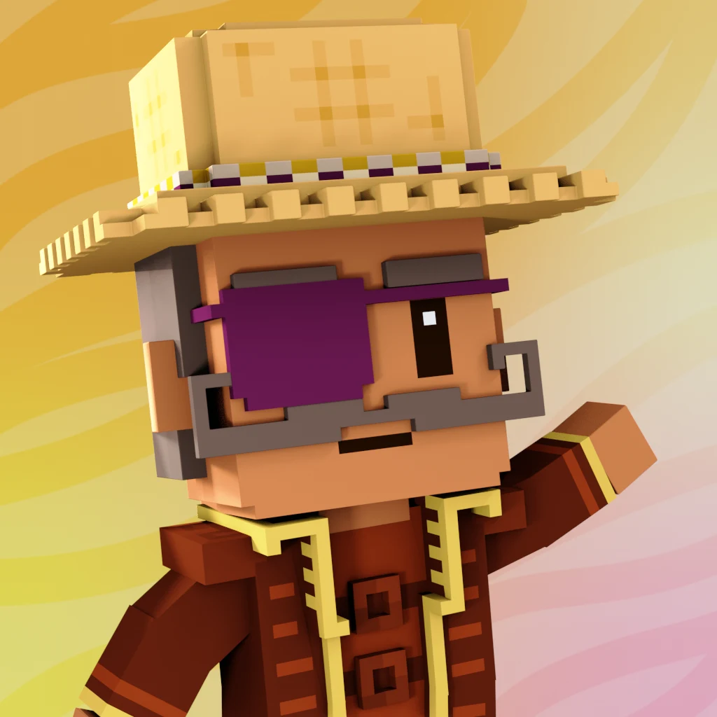 Pirate #6111 voxel render