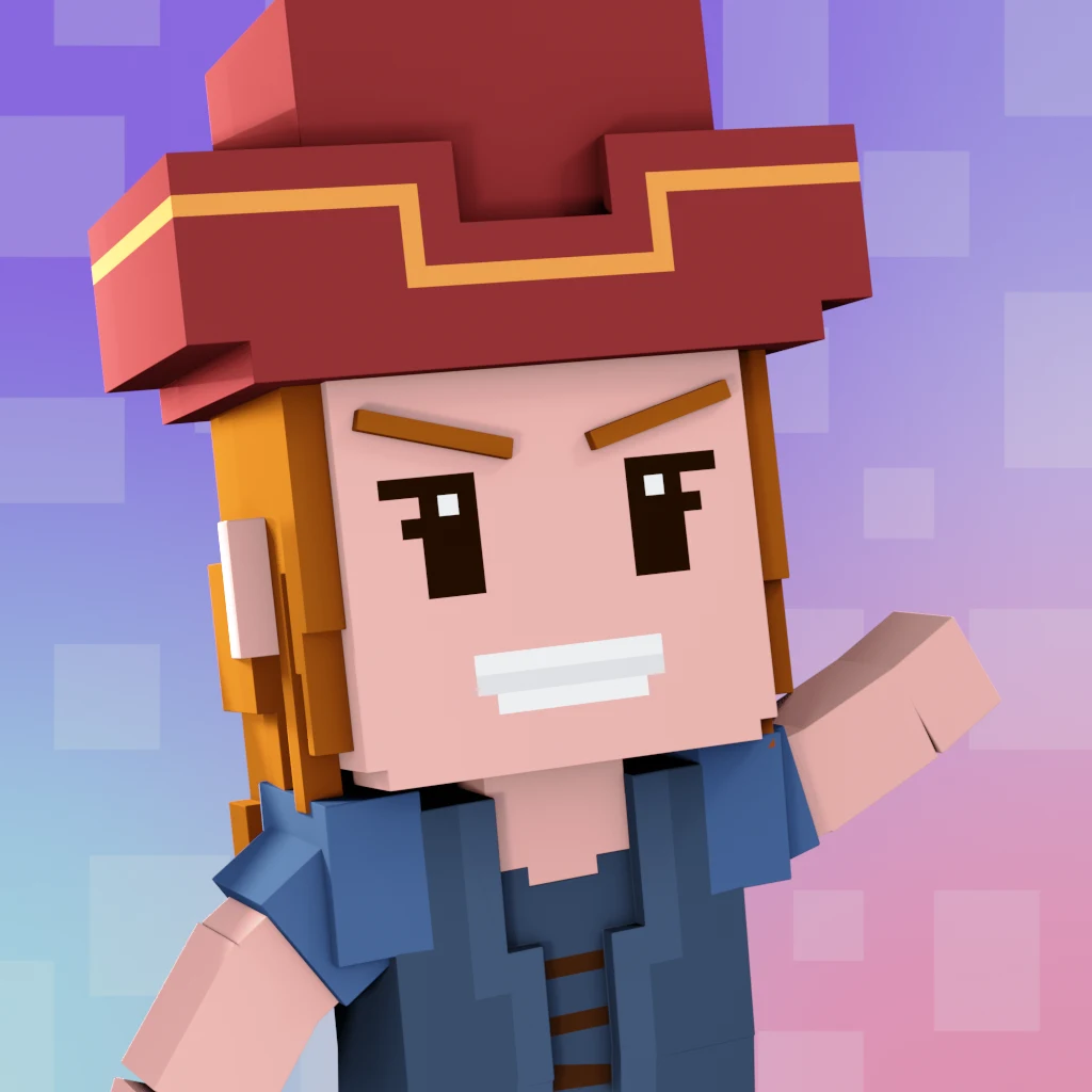 Pirate #6117 voxel render